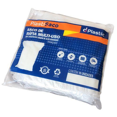 SACO DE RAFIA 55 x 85CM ATE 50KG COM 10